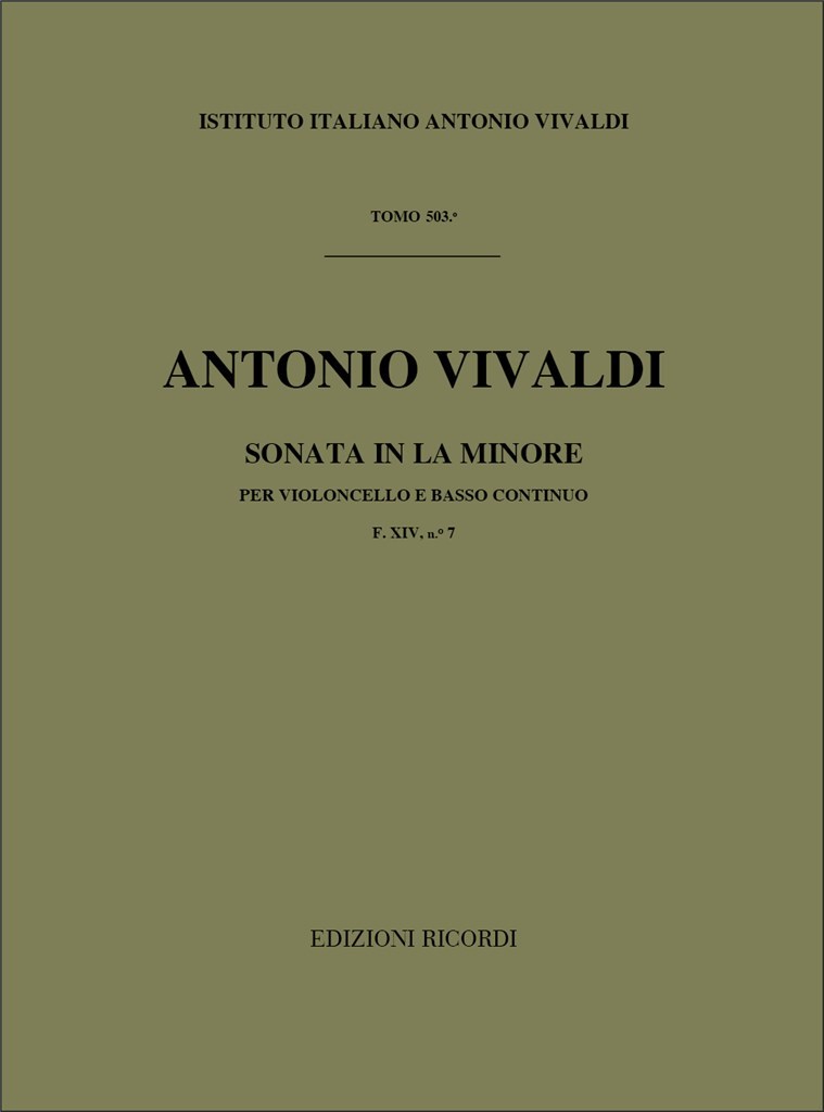 Sonate Per Vc. E B.C.: In La Min. RV44